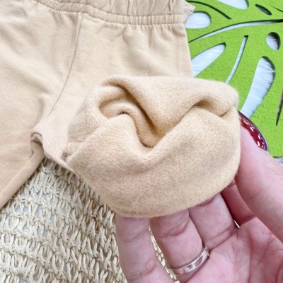 Conj. Casaco de Moletom Kitty Girl e Calça Legging - Areia